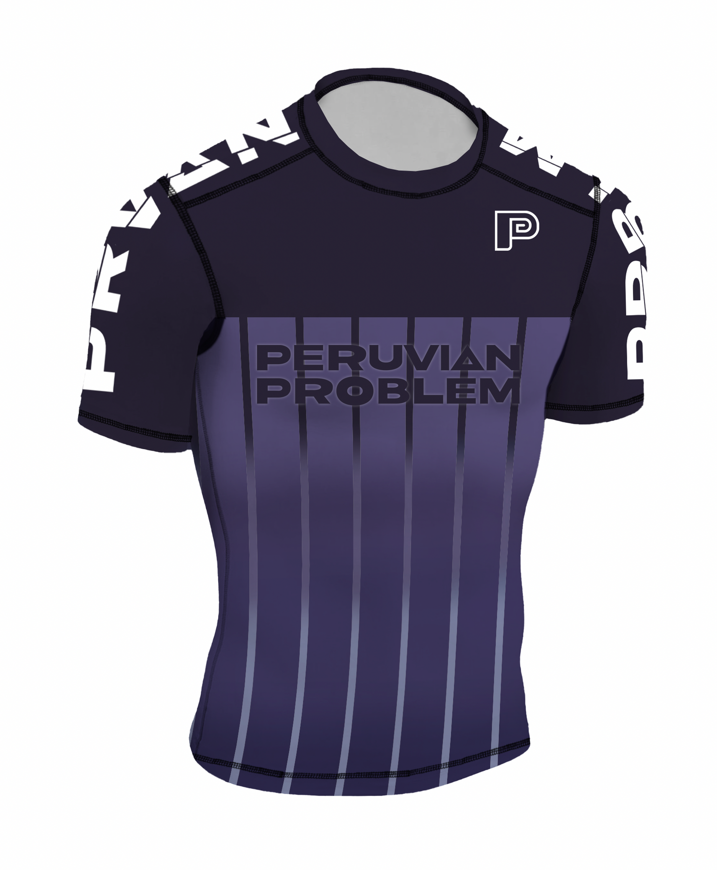 BLACK RANK PERUVIAN PROBLEM RASH GUARD
