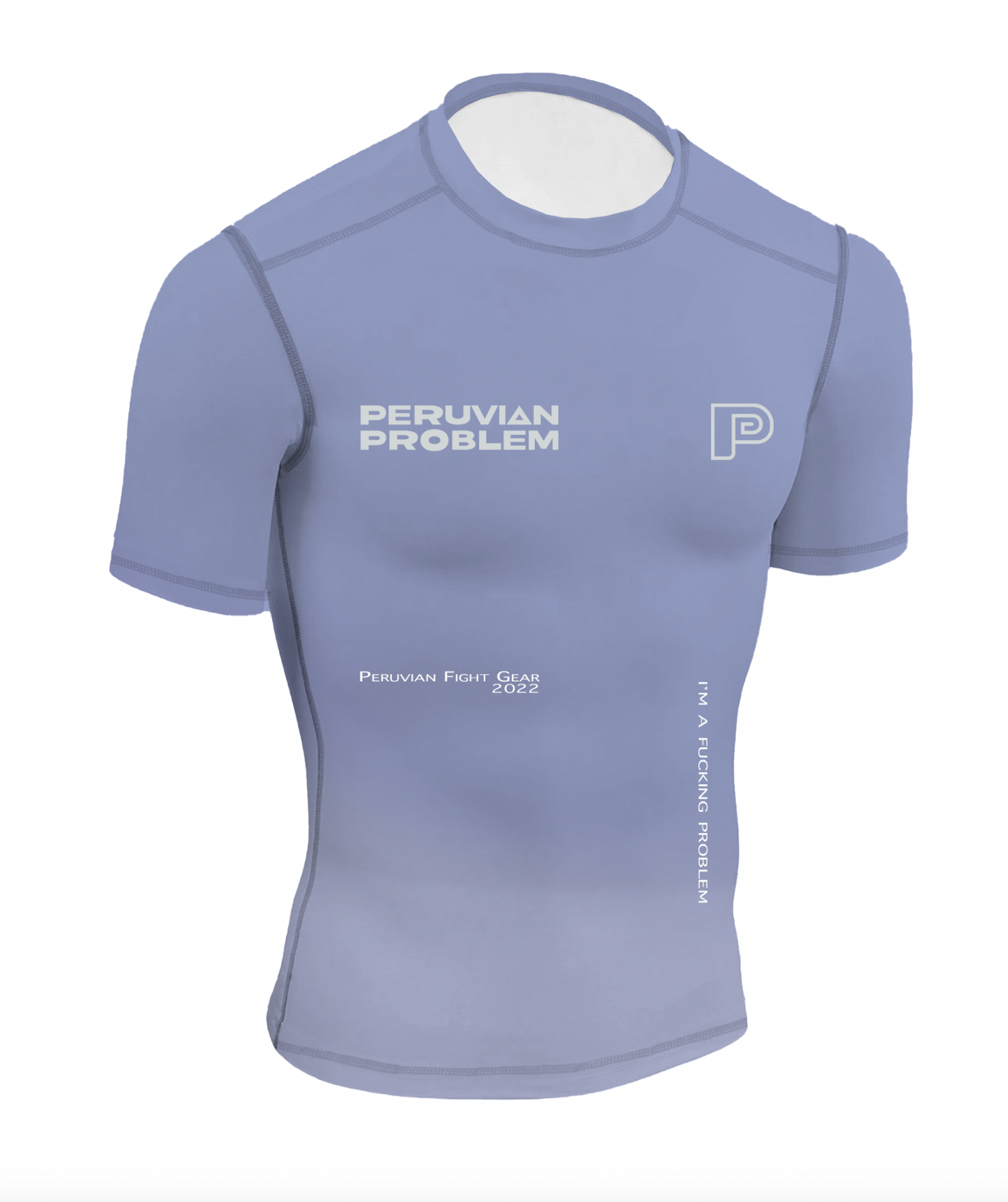 LIGHT GREY PERUVIAN PROBLEM RASH GUARD
