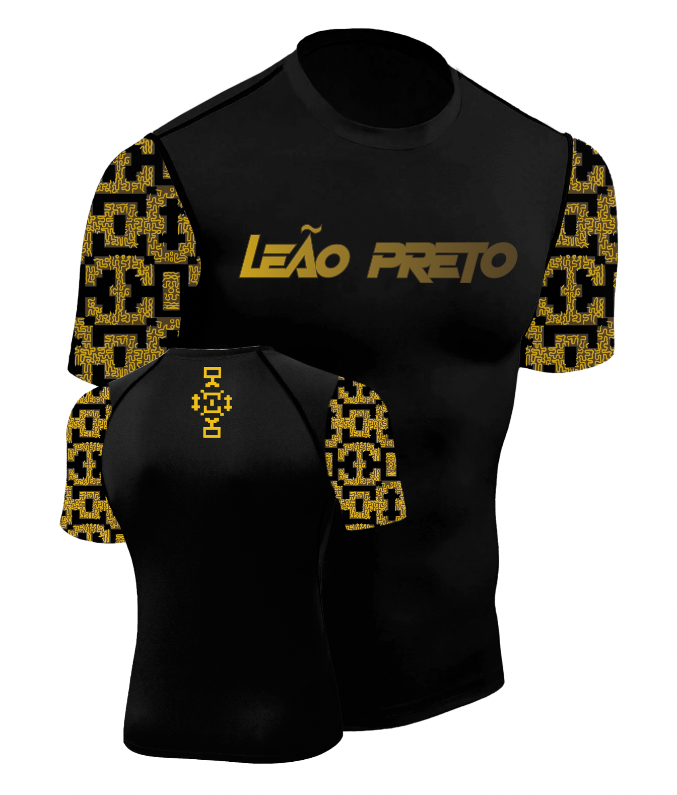 LEÃO PRETO SHIPIBO SHORT SLEEVE RASH GUARD