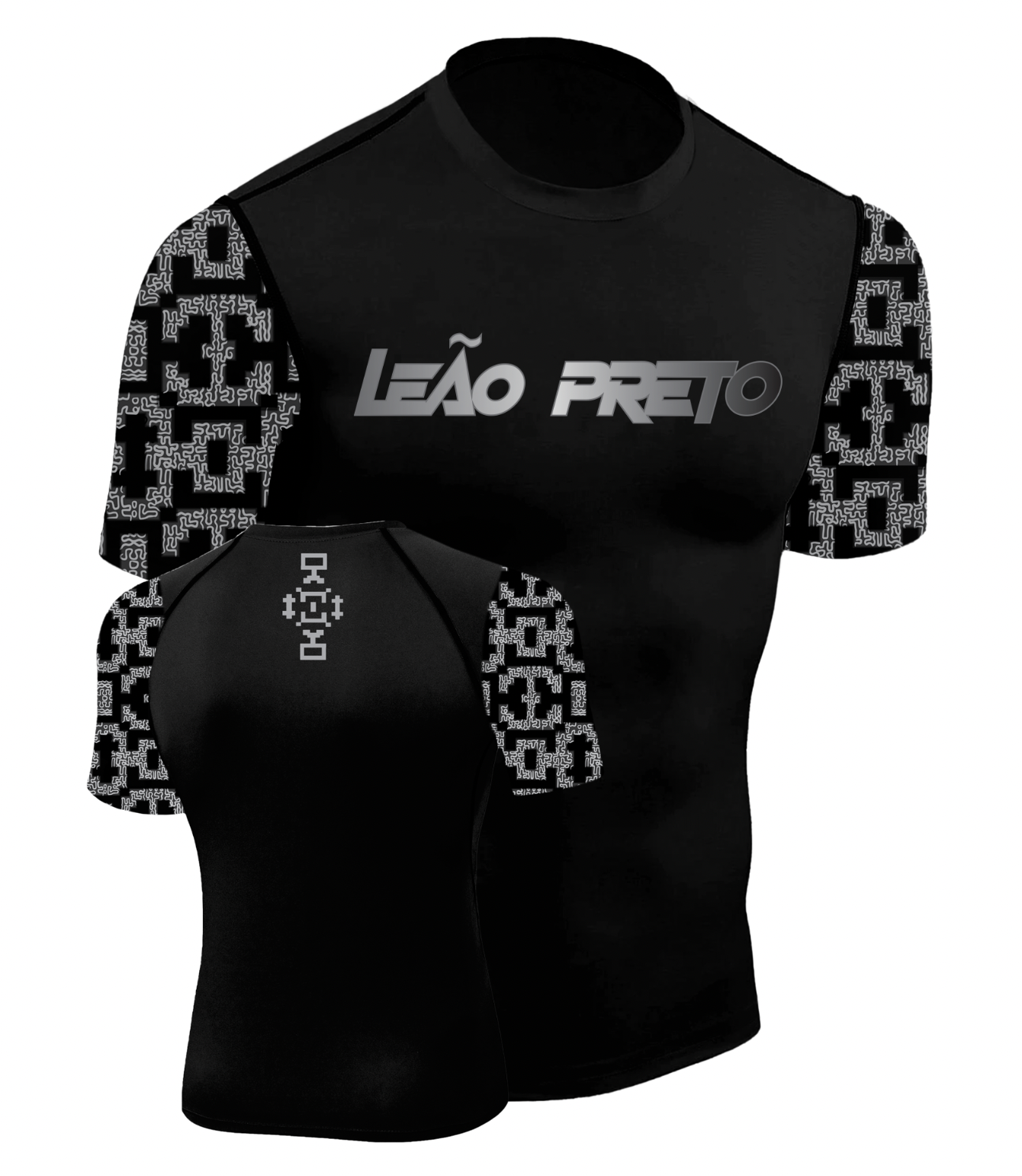LEÃO PRETO SHIPIBO SHORT SLEEVE RASH GUARD