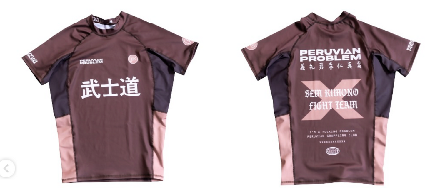 LIMITED EDITION - RANKED 2.0 PERUVIAN PROBLEM SHORT SLEEVE RASH GUARD