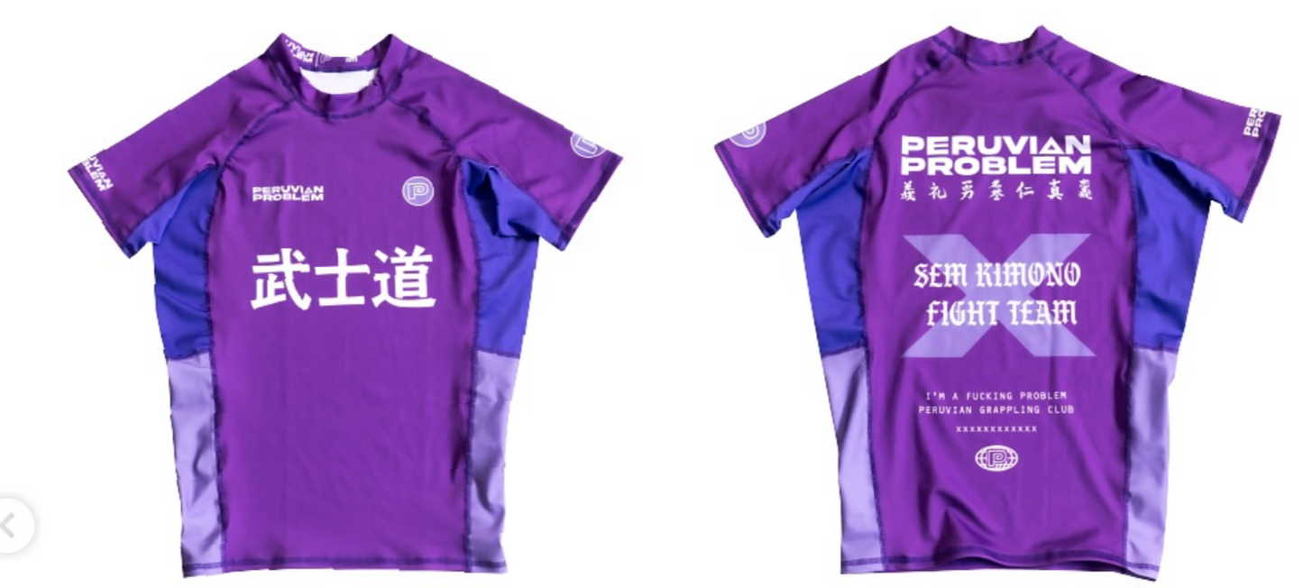 LIMITED EDITION - RANKED 2.0 PERUVIAN PROBLEM SHORT SLEEVE RASH GUARD