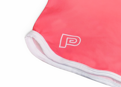 PINK AND WHITE PERUVIAN PROBLEM SHORTS