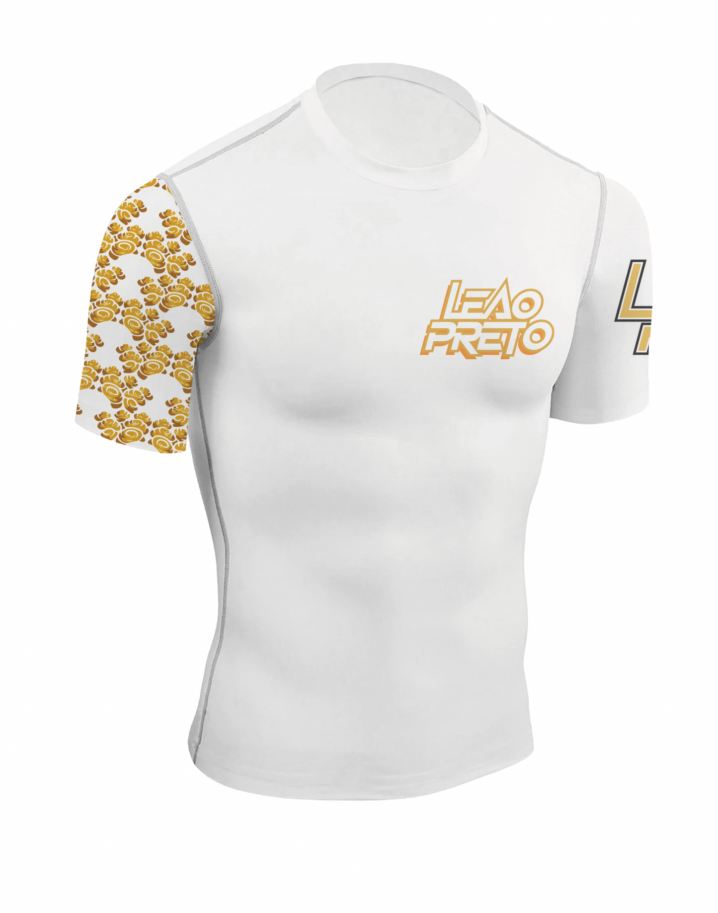 WHITE LEÃO PRETO SHORT SLEEVE RASH GUARD