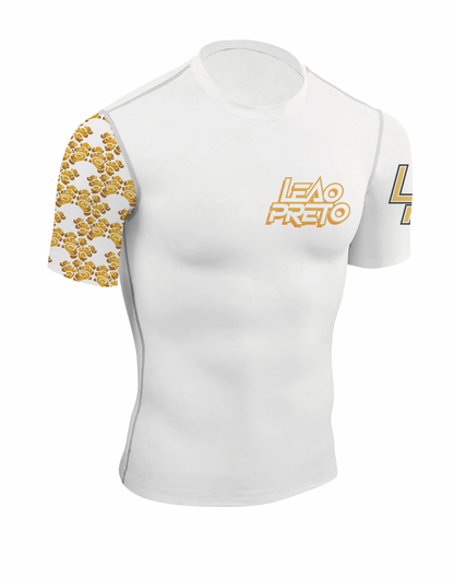 WHITE LEÃO PRETO SHORT SLEEVE RASH GUARD