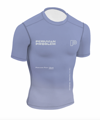 LIGHT GREY PERUVIAN PROBLEM RASH GUARD