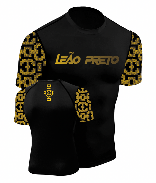LEÃO PRETO SHIPIBO SHORT SLEEVE RASH GUARD
