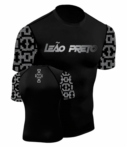 LEÃO PRETO SHIPIBO SHORT SLEEVE RASH GUARD