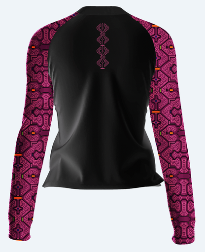 LEÃO PRETO SHIPIBO LONG SLEEVE RASH GUARD