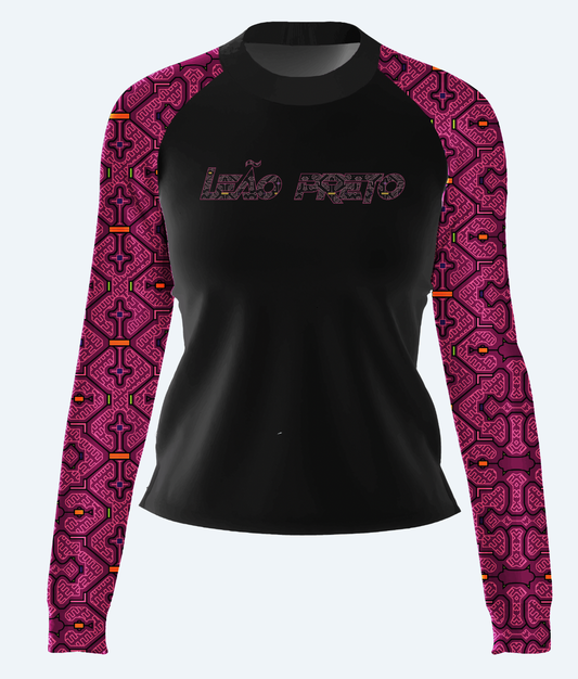 LEÃO PRETO SHIPIBO LONG SLEEVE RASH GUARD