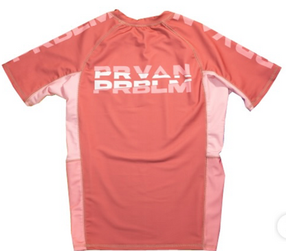LIMITED EDITION - PINKY CHOKE PERUVIAN PROBLEM SHORT SLEEVE RASH GUARD