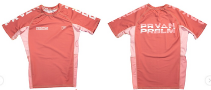 LIMITED EDITION - PINKY CHOKE PERUVIAN PROBLEM SHORT SLEEVE RASH GUARD