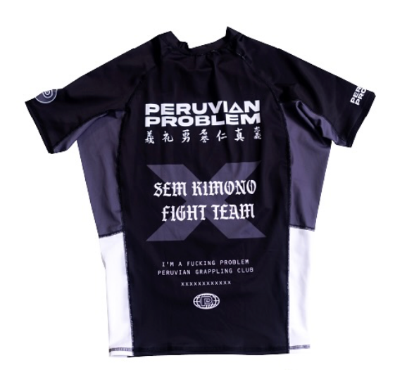 LIMITED EDITION - RANKED 2.0 PERUVIAN PROBLEM SHORT SLEEVE RASH GUARD