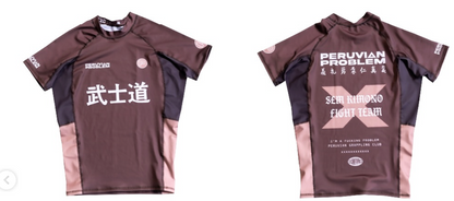 LIMITED EDITION - RANKED 2.0 PERUVIAN PROBLEM SHORT SLEEVE RASH GUARD