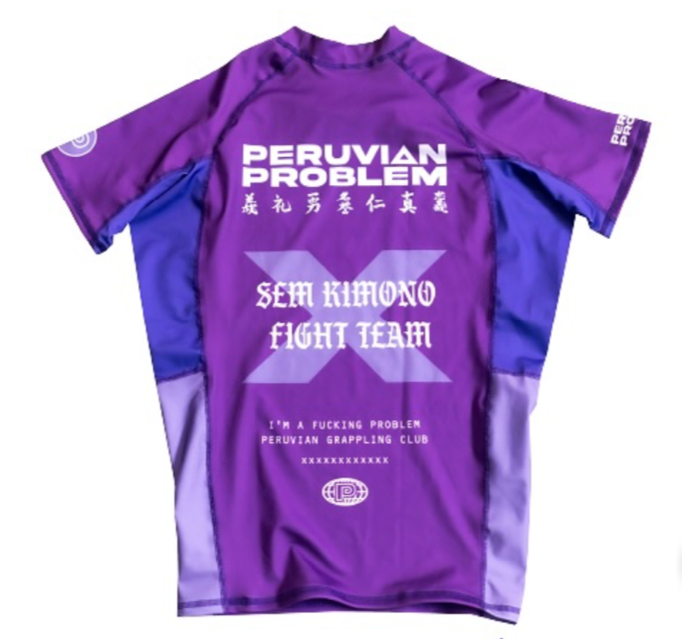 LIMITED EDITION - RANKED 2.0 PERUVIAN PROBLEM SHORT SLEEVE RASH GUARD
