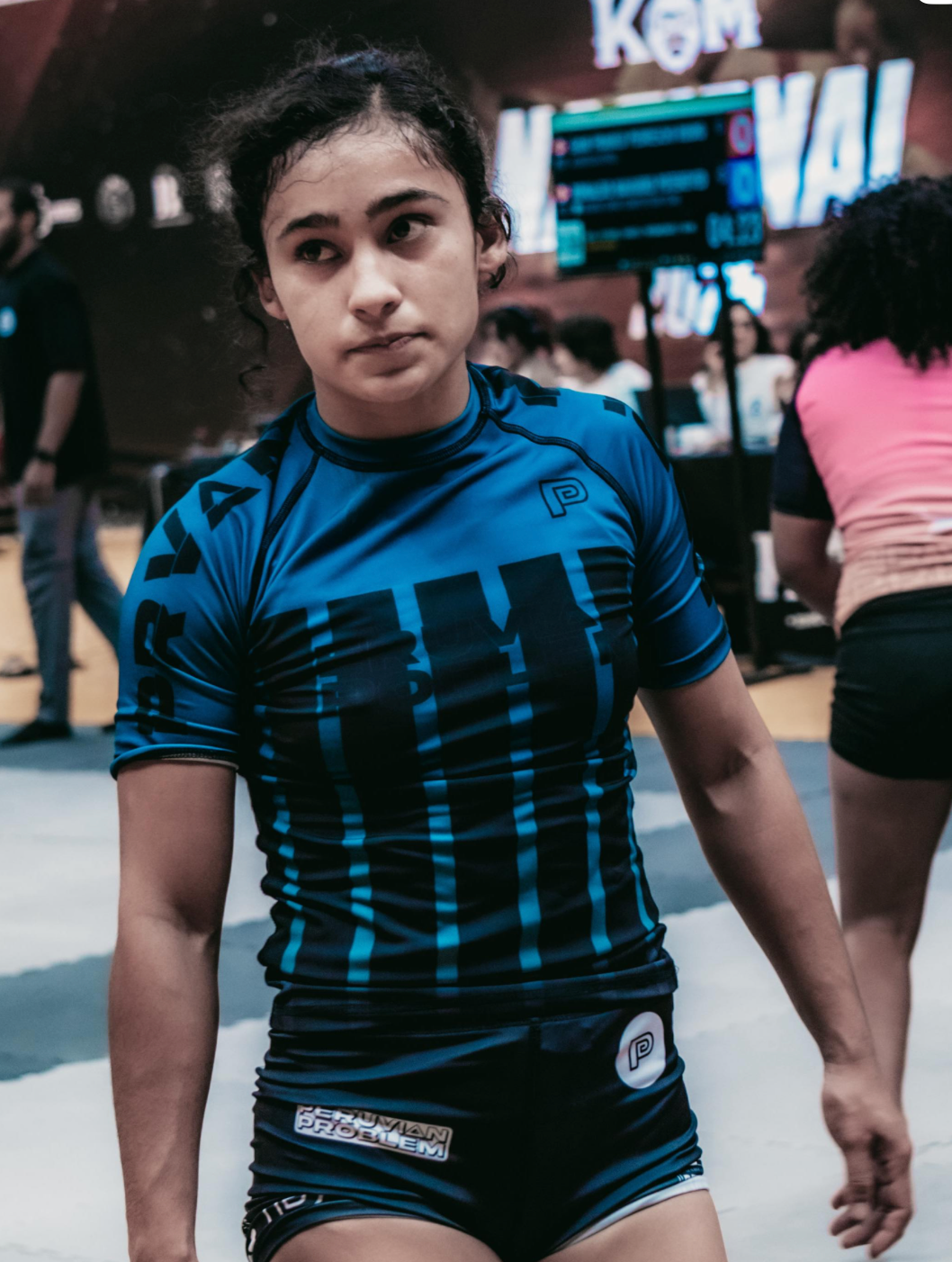 LIMITED EDITION - BLUE RANK PERUVIAN PROBLEM RASH GUARD