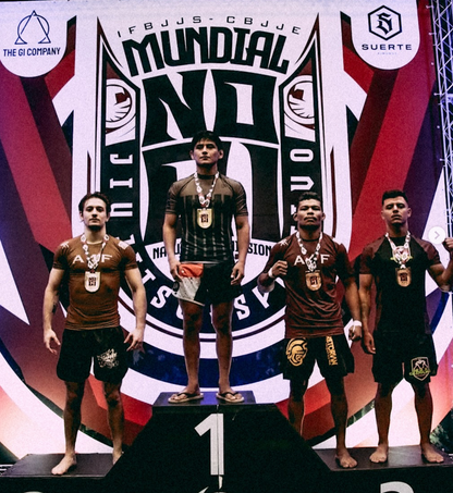LIMITED EDITION - BROWN RANK PERUVIAN PROBLEM RASH GUARD
